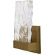 Indira LED 8.25 inch Clear / Brushed Gold Sconce Wall Light